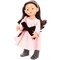 Gotz: Little Kidz: Marianne Jubilee - 14" Standing Posable Doll, Pink & Black Bow Dress, Brown Hair, Hard Body, Anniversary Collectible Toy, Kids 3+